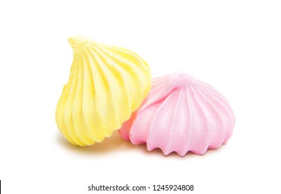 Meringue Isolated On White Background