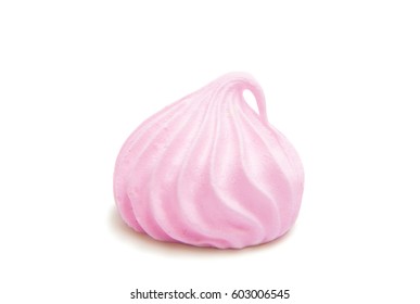 Meringue Isolated On White Background