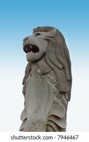 The Merlion Statue In Singapore