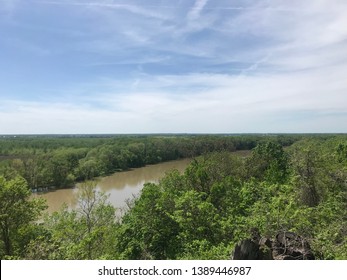 Merom Bluff Overlooking The Wabash River