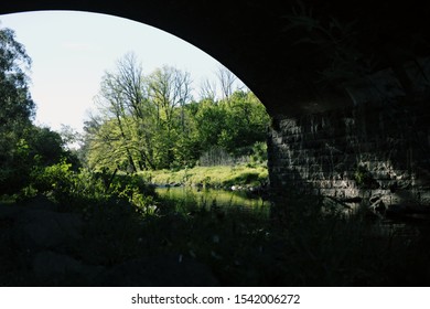 Merri Creek River View Under A Bridge