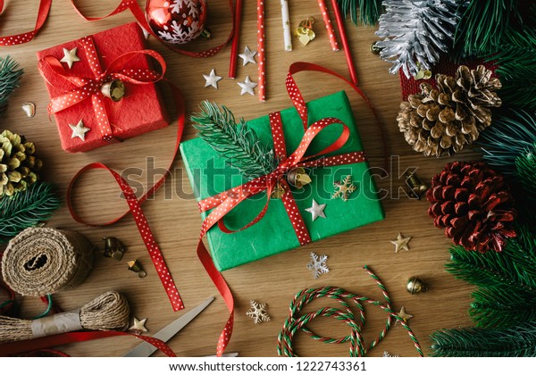 Merry Christmas Concepts Decorate Gift Box Business Finance