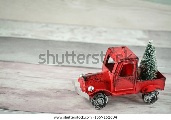 Merry Christmas decoration red  metal old  fashion\
toy car