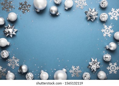 Christmas Background Fir Branch Border Bells Stock Vector (Royalty Free ...