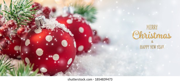 Merry Christmas and Happy New Year, Holidays greeting card background. Selective focus.holidays