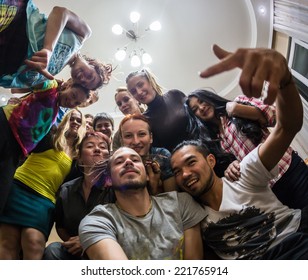 Merry Company At A House Party