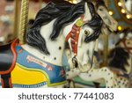 Merry-Go-Round in a Theme Park.