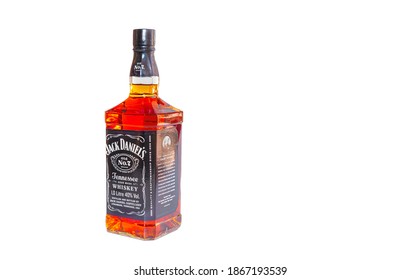 MERSIN, TURKEY - OCTOBER 10, 2015: Botle Of Jack Daniels. Jack Daniel's Is A Brand Of Sour Mash Tennessee Whiskey