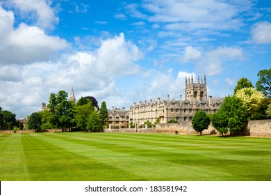 Merton College with chapel, Oxford University, England