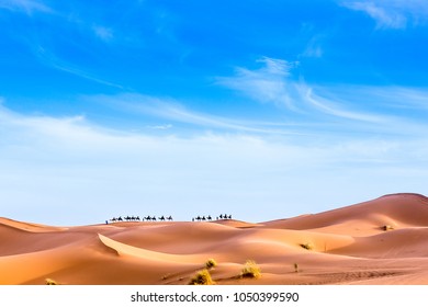 Merzouga In The Sahara Desert In Morocco