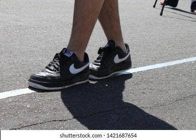 Mesa, Ariz. / US - September 6, 2010: To Check Their Sobriety, Mesa And Gilbert Police Officers Ask Drivers Suspected Of Being Intoxicated To Walk A Straight Line During A Joint Labor Day Event. 7791