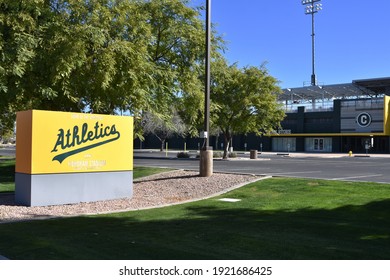 Mesa Arizona 2-21-2020 Hohokam Stadium The Spring Training Facility For The Oakland Athletics