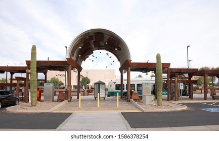 Mesa, AZ - Nov 27, 2019: The Valley Metro Regional Public Transportation Authority, Known As Valley Metro, Is The Unified Public Brand Of The Regional Transit System In And Around Phoenix, AZ