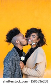 Mesa, AZ USA, December 1, 2019, African American Transgender Couple Smiling And Laughing