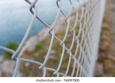 A Mesh Fence Of The Cardinia Reservoir Park