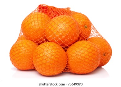 orange fruit mesh bags