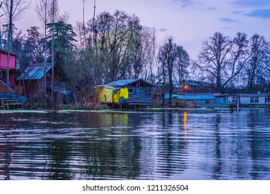 Mesmerising blue hour view of Dal Lake, Srinagar, Kashmir 