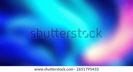 A mesmerizing abstract background featuring soft blended gradients of deep blue bright cyan and delicate pink and purple The image has a subtle grainy texture reminiscent of the aurora borealis