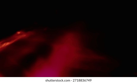 A mesmerizing abstract background featuring vibrant red, crimson, and subtle pink light leaks creating a smoky, ethereal texture against a deep black void. Ideal for artistic and modern projects.