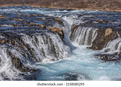 The mesmerizing Bruarfoss waterfall in Iceland