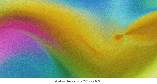 A mesmerizing image showcasing swirling patterns of bright colors, including yellow, pink, blue, and green, creating a dynamic and abstract visual experience.