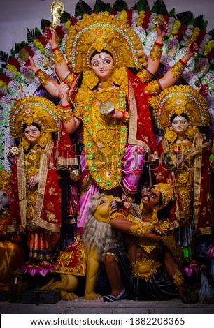 A mesmerizing pic of Durga Puja