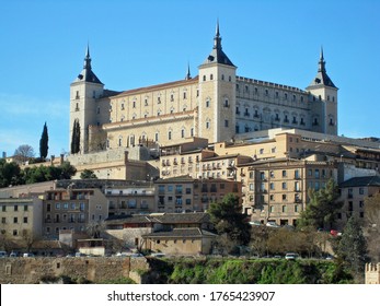 A Mesmerizing View Of The AlcÃ¡zar De Toledo In Toledo Spain