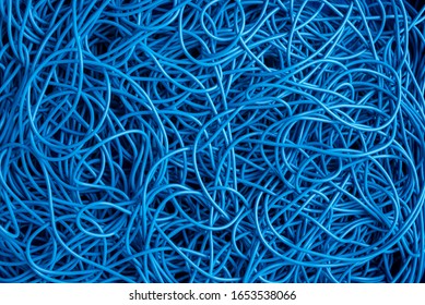 Mess Electrical Cable Cord Directly Above As Background