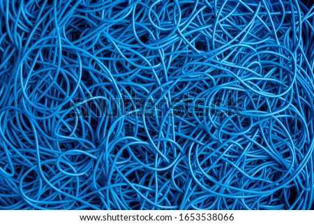 Mess electrical cable cord directly above as background