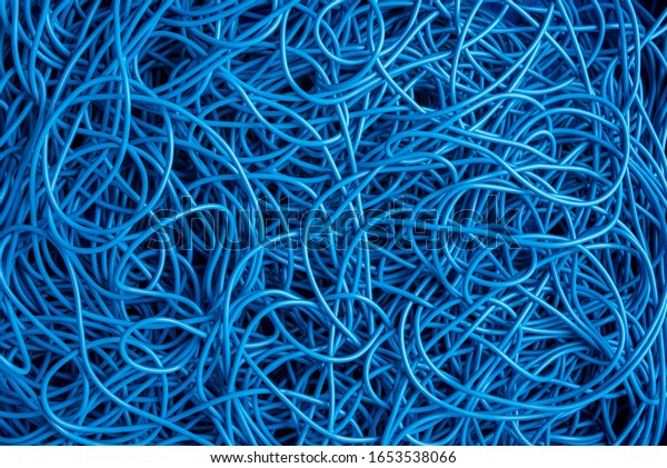 Mess
electrical cable cord directly above as
background