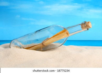 Message in a Bottle - Powered by Shutterstock