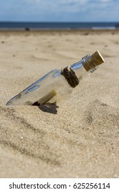 Message in a Bottle Found on the Beach  - Shutterstock ID 625256114