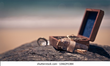 Message Bottle Treasure Box Stock Photo 1346291384 | Shutterstock