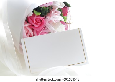 メッセージカード 花 の写真素材 画像 写真 Shutterstock