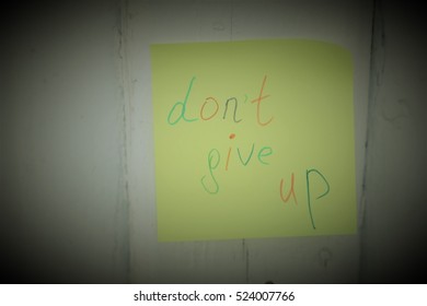 message don't give up