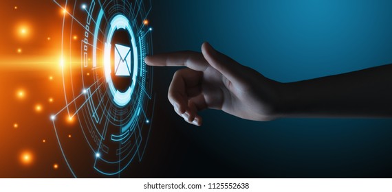 Message Email Mail Communication Online Chat Business Internet Technology Network Concept. - Shutterstock ID 1125552638