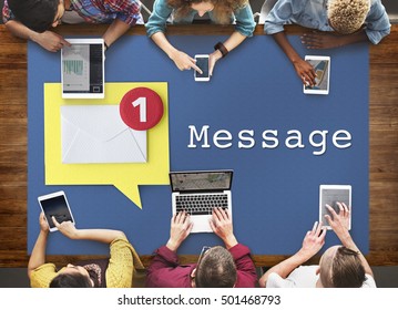 Message Notification Inbox Envelope Concept