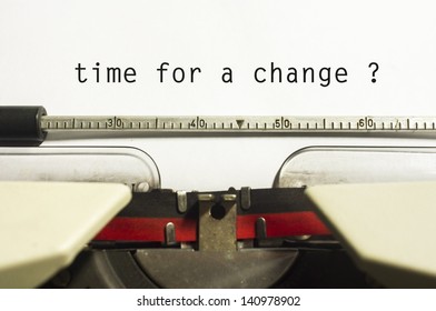 message of time for a change, for conceptual purpose.