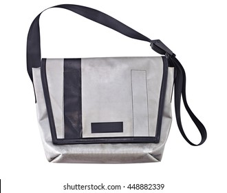 Messenger Bag Isolate On White Background, Hipster Bag