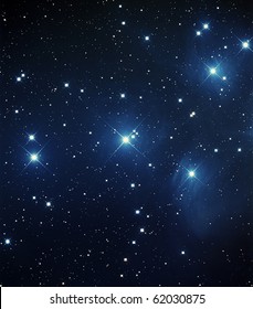 Messier 45, The Pleiades Star Cluster