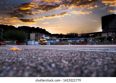 Messina, Italy - May 29 2019 - EMS Helicopter Resting At  Papardo Hospital