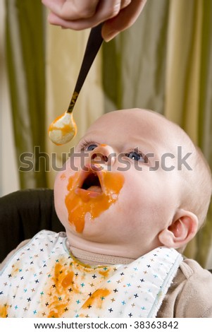 Image, Stock Photo Hit rate. Baby Puree