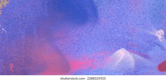 Messy paint strokes and smudges on an old painted wall with graffiti. Colorful drips, flows, streaks of paint and paint sprays - Shutterstock ID 2288325925