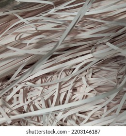 Messy Straight Cut Shredded Soft Pink Art Paper. Wrinkle Paper For Fancy Packaging.