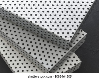 Metal Acoustic Panels With Round Perforation. Grey Texture