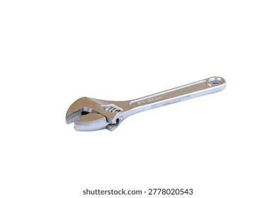 Metal Adjustable Spanner Tool Isolated on White Background