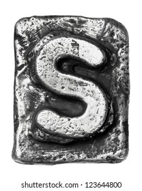 Metal Alloy Alphabet Letter S