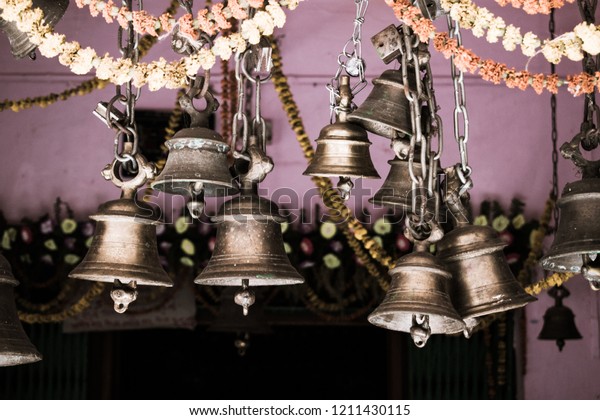 Metal Antique Bell Hanging Door Temple Stock Photo Edit Now