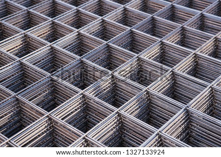 Metal armature. Building materials. Construction site. Reinforced concrete. Reinforcement mesh. Formwork Metal structures. armature.