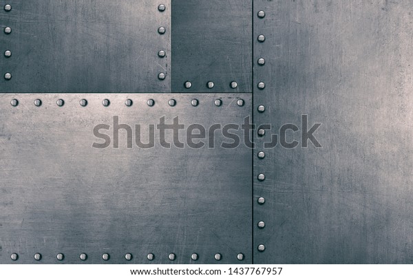 Metal Background Steel Frame Texture Stock Photo (Edit Now) 1437767957